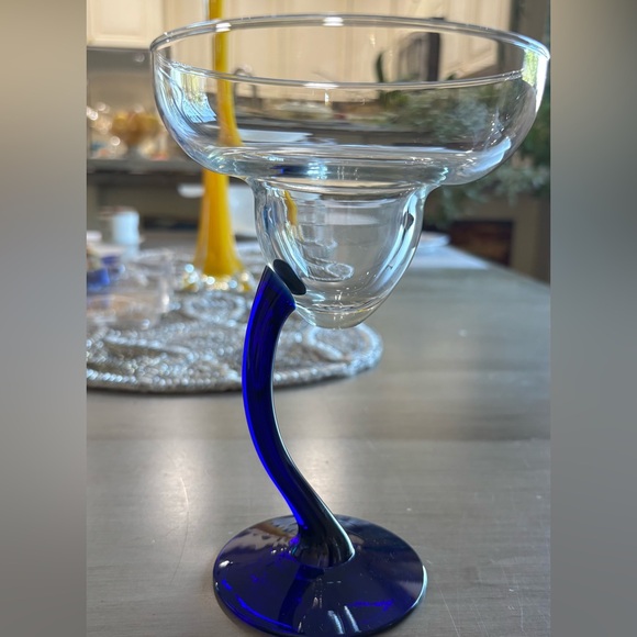 Other - Unique Blue Stem Margarita Glass set of four
